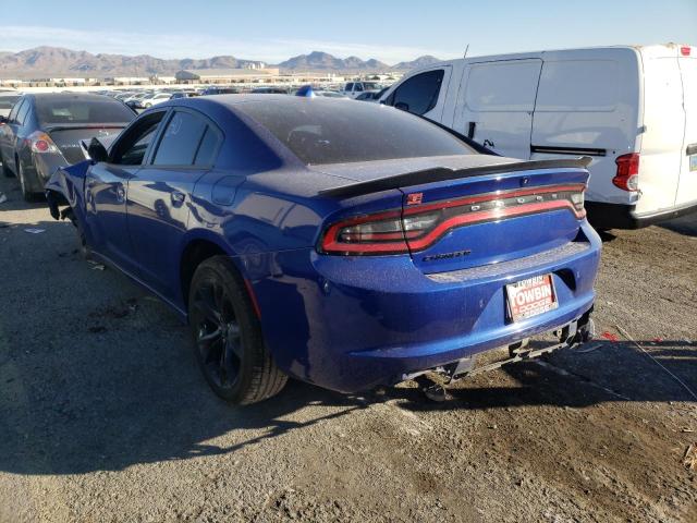 2C3CDXHG1JH248383 - 2018 DODGE CHARGER SXT PLUS BLUE photo 3