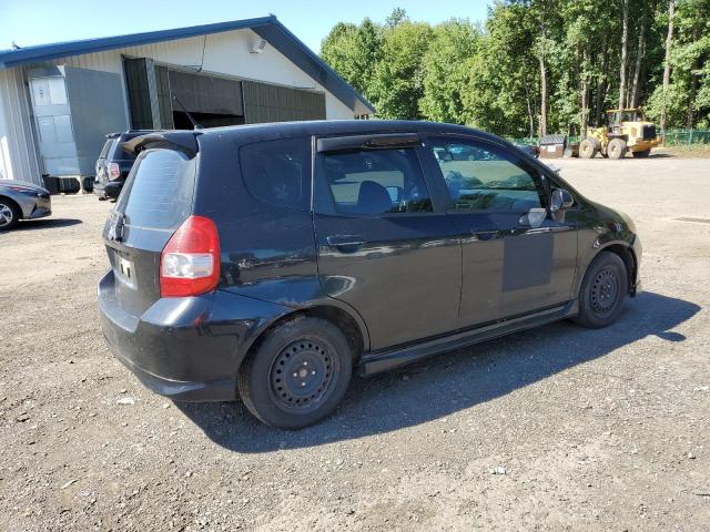 JHMGD37667S046394 - 2007 HONDA FIT S BLACK photo 3