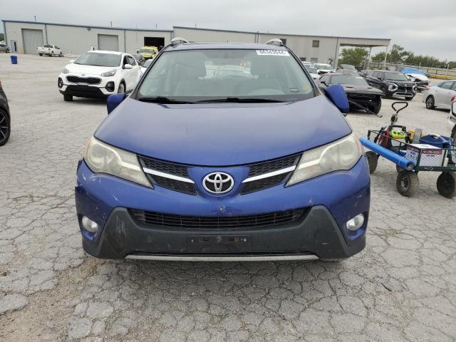 2T3RFREV3EW207001 - 2014 TOYOTA RAV4 XLE BLUE photo 5