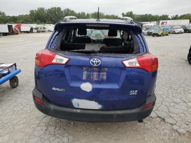 2T3RFREV3EW207001 - 2014 TOYOTA RAV4 XLE BLUE photo 6