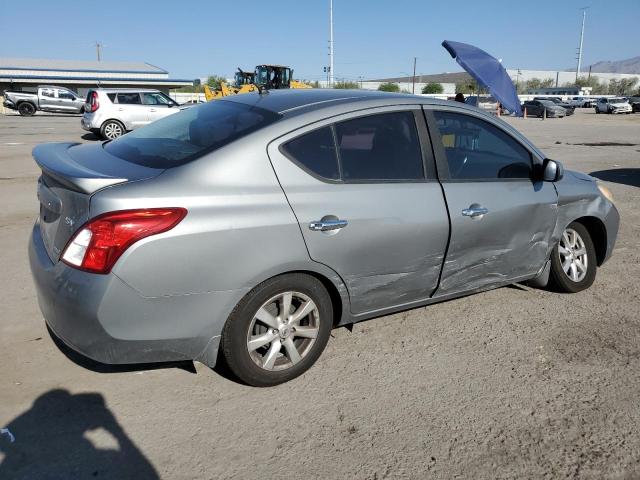 3N1CN7AP0EL856592 - 2014 NISSAN VERSA S GRAY photo 3