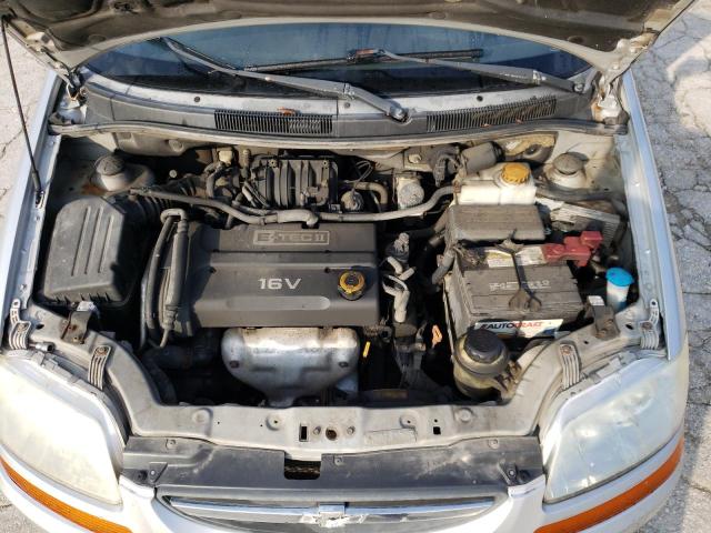 KL1TD66617B797199 - 2007 CHEVROLET AVEO BASE Gümüş foto 11