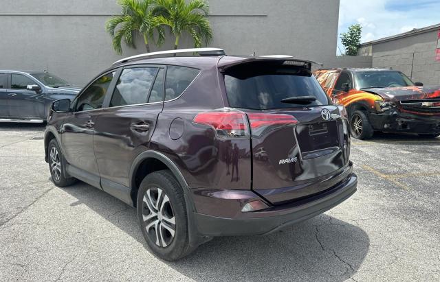 2T3ZFREVXJW447821 - 2018 TOYOTA RAV4 LE PURPLE photo 3