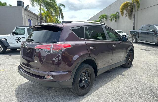 2T3ZFREVXJW447821 - 2018 TOYOTA RAV4 LE PURPLE photo 4