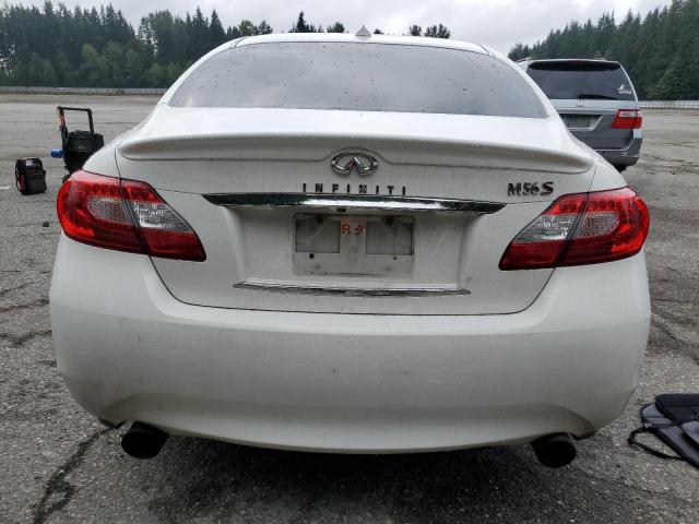 JN1AY1AP5BM520384 - 2011 INFINITI M56 WHITE photo 6