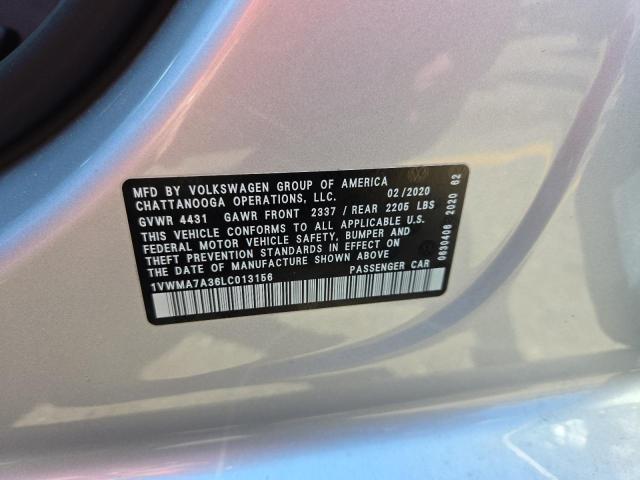1VWMA7A36LC013156 - 2020 VOLKSWAGEN PASSAT R-LINE Gümüş foto 12