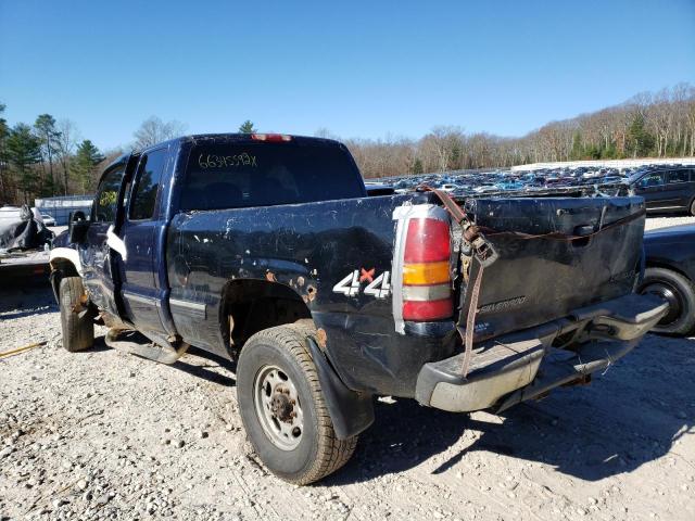 1GTHK29U12E283965 - 2002 GMC SIERRA K2500 HEAVY DUTY BLUE photo 3