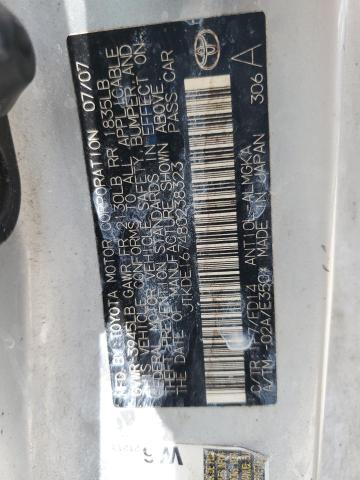 JTKDE167480238323 - 2008 TOYOTA SCION TC SILVER photo 12