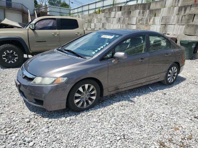 19XFA16969E010202 - 2009 HONDA CIVIC EXL GRAY photo 1