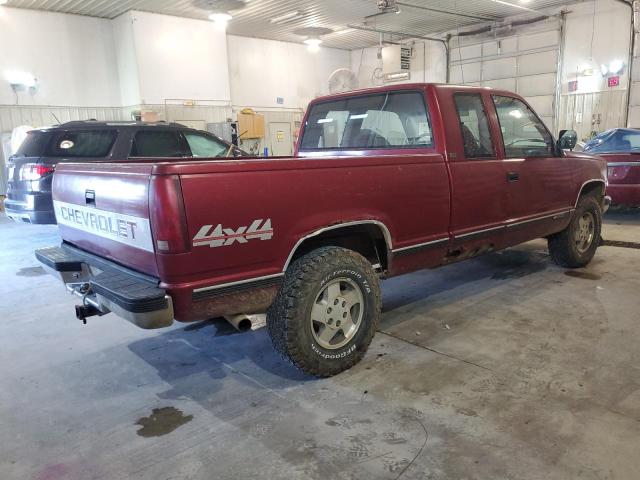 2GCEK19K1N1173337 - 1992 CHEVROLET 1500 K1500 BURGUNDY photo 3