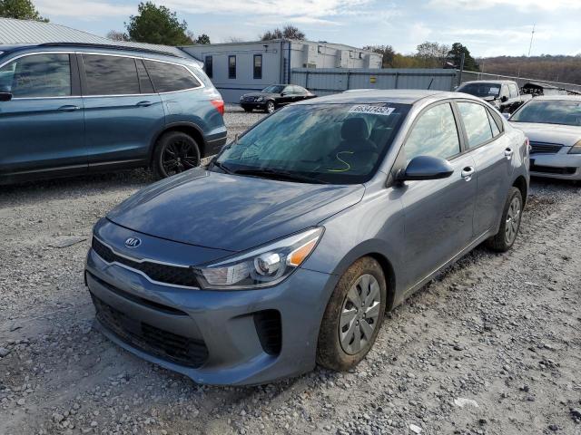 3KPA24AD3LE333442 - 2020 KIA RIO LX GRAY photo 2