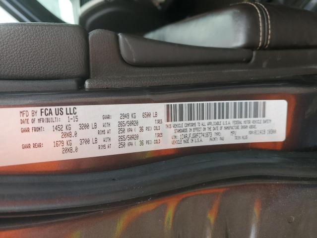 1C4RJFJG0FC741873 - 2015 JEEP GRAND CHER SUMMIT Grau Foto 13