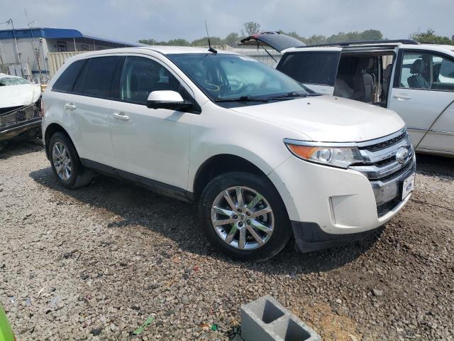 2FMDK3JC5EBB20741 - 2014 FORD EDGE SEL WHITE photo 4