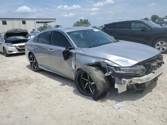 1HGCV2F37MA027967 - 2021 HONDA ACCORD SPORT ვერცხლისფერი ფოტო 4