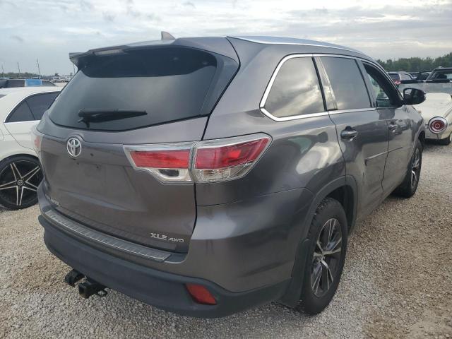 5TDJKRFH6GS500445 - 2016 TOYOTA HIGHLANDER XLE GRAY photo 4