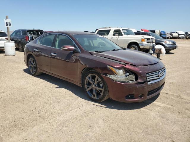 1N4AA5AP5EC496046 - 2014 NISSAN MAXIMA S MAROON photo 4