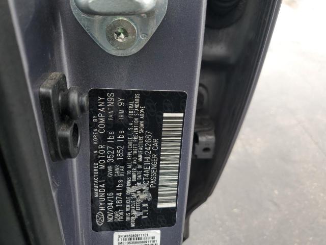 KMHCT4AE1HU242687 - 2017 HYUNDAI ACCENT SE GRAY photo 24