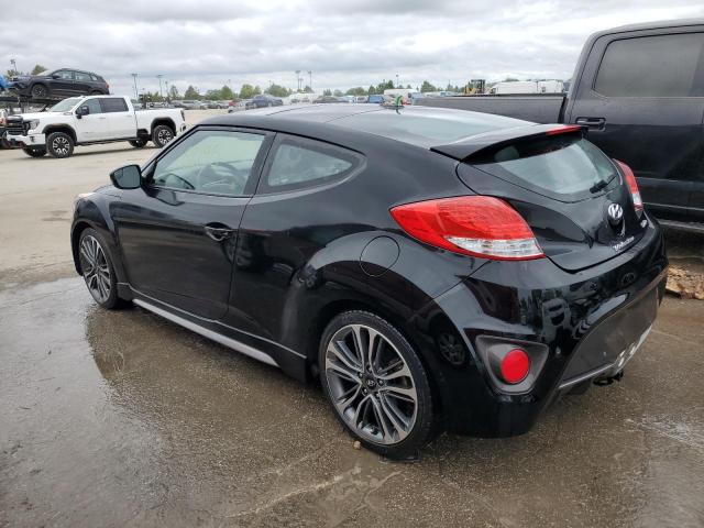 KMHTC6AE4GU294583 - 2016 HYUNDAI VELOSTER TURBO BLACK photo 2