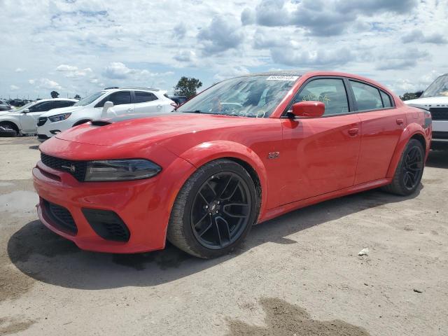 2C3CDXGJ3MH570086 - 2021 DODGE CHARGER SCAT PACK RED photo 1