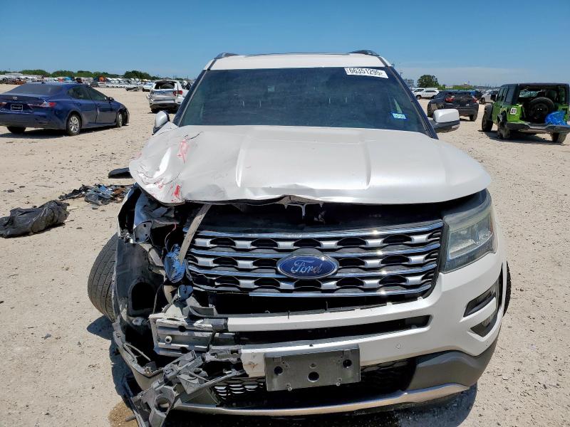 1FM5K7F86GGA56110 - 2016 FORD EXPLORER LIMITED WHITE photo 5