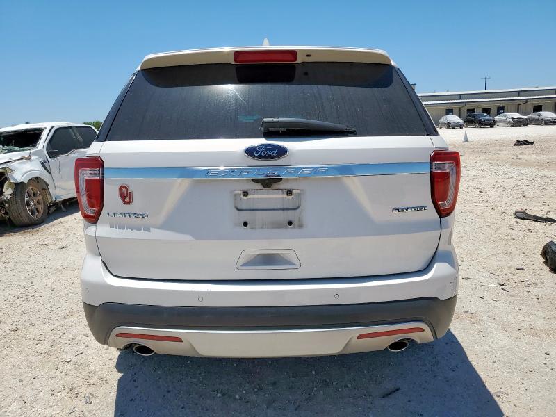 1FM5K7F86GGA56110 - 2016 FORD EXPLORER LIMITED WHITE photo 6