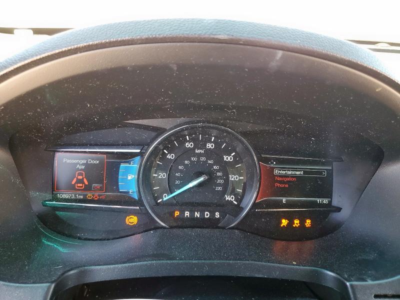 1FM5K7F86GGA56110 - 2016 FORD EXPLORER LIMITED WHITE photo 9