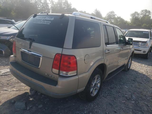 5LMEU68H54ZJ19406 - 2004 LINCOLN AVIATOR BEIGE photo 3