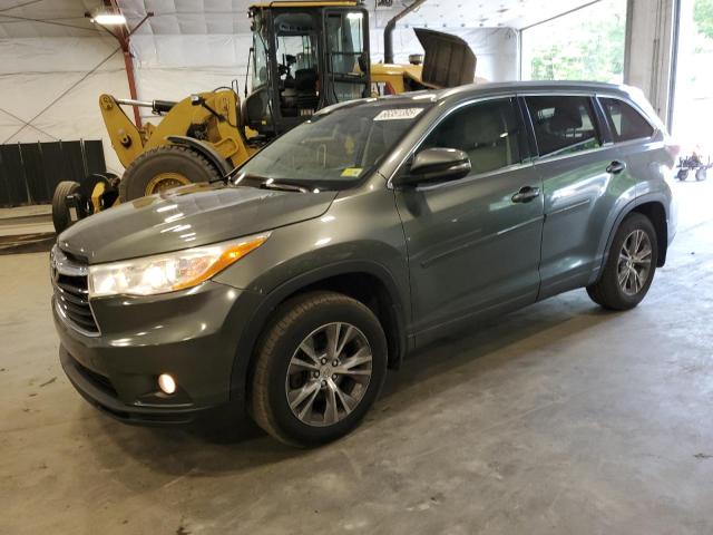5TDJKRFH1ES064472 - 2014 TOYOTA HIGHLANDER XLE GREEN photo 1