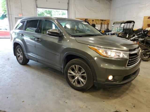 5TDJKRFH1ES064472 - 2014 TOYOTA HIGHLANDER XLE GREEN photo 4