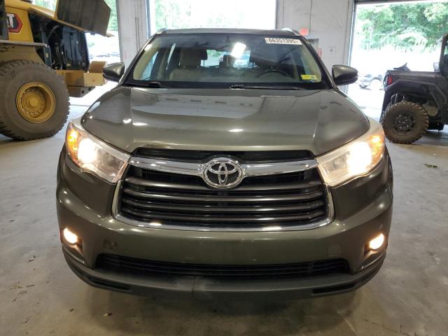 5TDJKRFH1ES064472 - 2014 TOYOTA HIGHLANDER XLE GREEN photo 5
