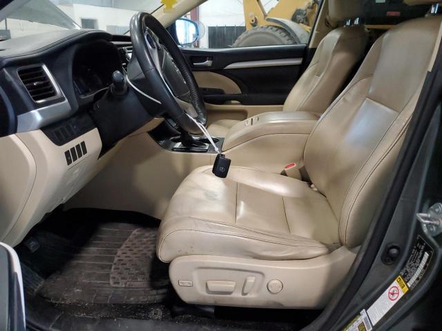 5TDJKRFH1ES064472 - 2014 TOYOTA HIGHLANDER XLE GREEN photo 7