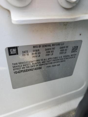 1G4ZP5SSXHU143584 - 2017 BUICK LACROSSE ESSENCE WHITE photo 12