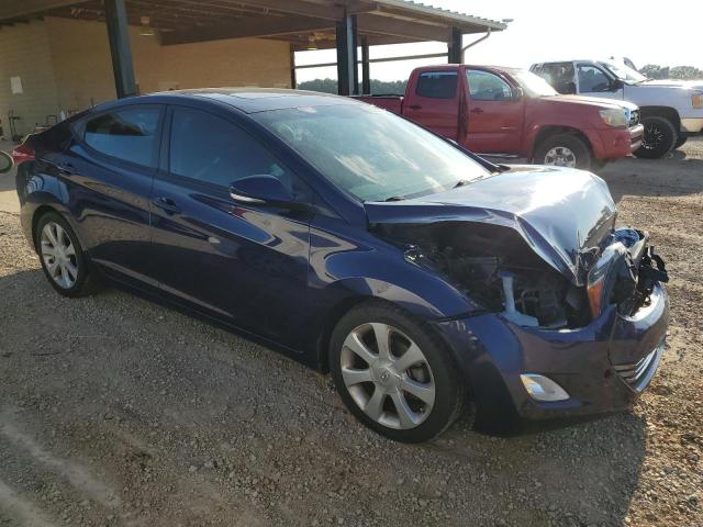 5NPDH4AE4DH183701 - 2013 HYUNDAI ELANTRA GLS BLUE photo 4