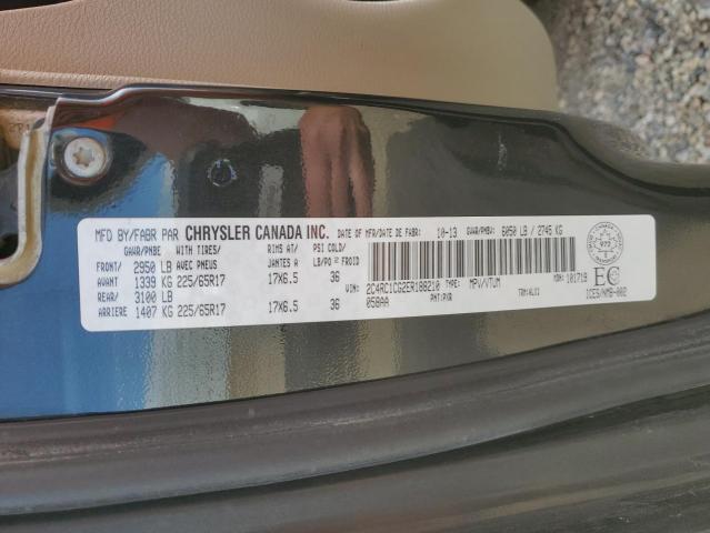 2C4RC1CG2ER188210 - 2014 CHRYSLER TOWN & COU TOURING L BLACK photo 13