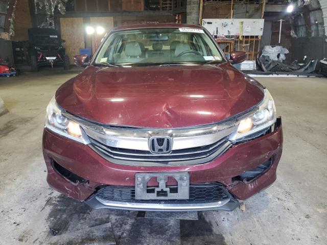 1HGCR2F36GA030593 - 2016 HONDA ACCORD LX BURGUNDY photo 5