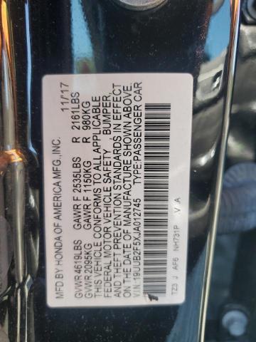 19UUB2F5XJA012745 - 2018 ACURA TLX TECH BLACK photo 13