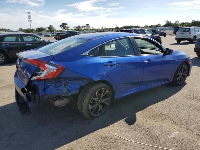 2HGFC2F88LH522659 - 2020 HONDA CIVIC SPORT BLUE photo 3