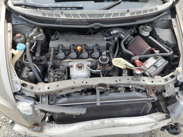 2HGFG12808H549303 - 2008 HONDA CIVIC EX GRAY photo 11