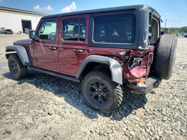 1C4HJXDG4MW817037 - 2021 JEEP WRANGLER U SPORT Bordeaux Foto 2