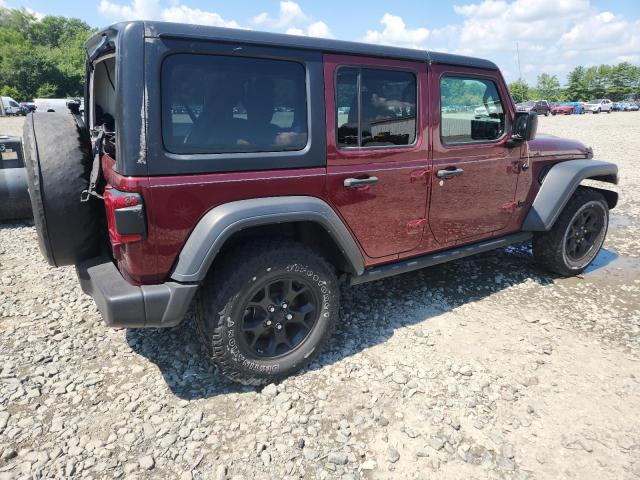 1C4HJXDG4MW817037 - 2021 JEEP WRANGLER U SPORT Bordeaux Foto 3