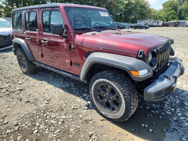 1C4HJXDG4MW817037 - 2021 JEEP WRANGLER U SPORT Bordeaux Foto 4