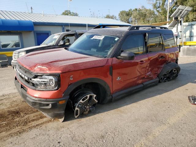 3FMCR9C66NRD11894 - 2022 FORD BRONCO SPO OUTER BANKS ORANGE photo 1