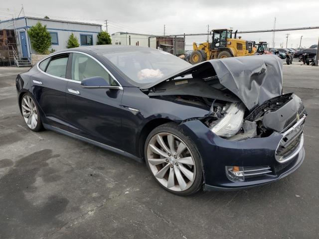 5YJSA1H15EFP34408 - 2014 TESLA MODEL S BLUE photo 4