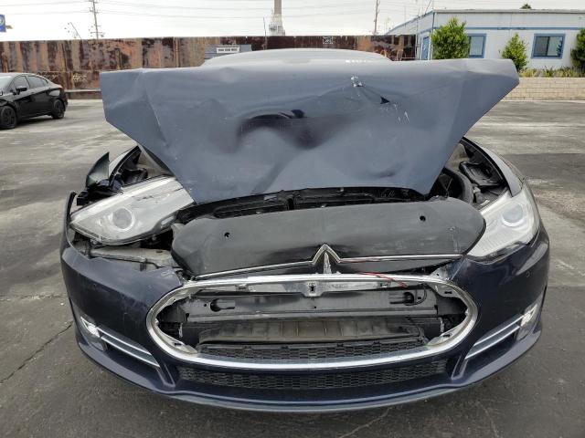 5YJSA1H15EFP34408 - 2014 TESLA MODEL S BLUE photo 5