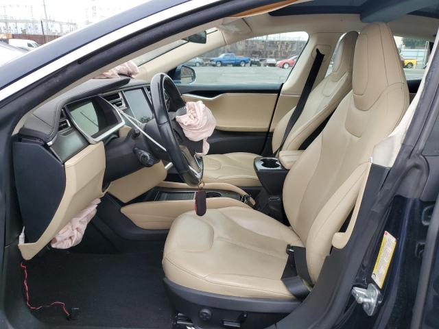5YJSA1H15EFP34408 - 2014 TESLA MODEL S BLUE photo 7