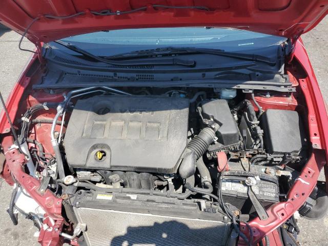 2T1BURHE7JC074590 - 2018 TOYOTA COROLLA L Червоний фото 11