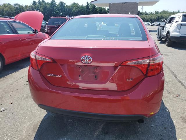 2T1BURHE7JC074590 - 2018 TOYOTA COROLLA L Червоний фото 6