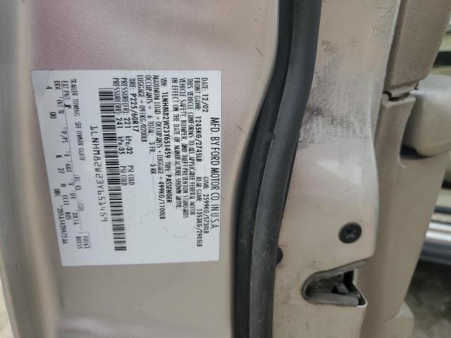 1LNHM82W23Y651459 - 2003 LINCOLN TOWN CAR SIGNATURE Gümüş foto 12