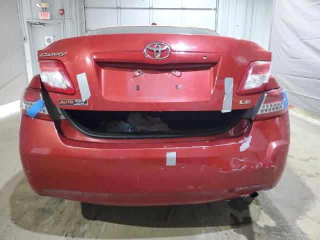 4T4BF3EK0BR160671 - 2011 TOYOTA CAMRY BASE RED photo 6