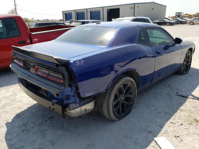 2C3CDZAG5MH573418 - 2021 DODGE CHALLENGER SXT BLUE photo 3